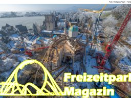 Aufbau des Themenbereichs „Sonnenbucht“ in FANTASIA (Januar 2025)